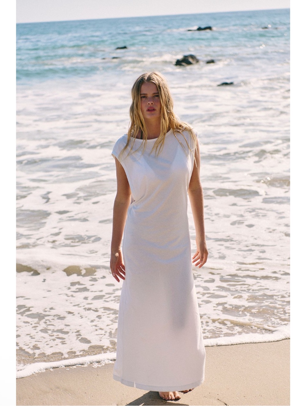 NWT Free People Drift Street Cotton Jersey Maxi Large